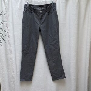 Lafayette 148 New York Gray Straight Leg Pants